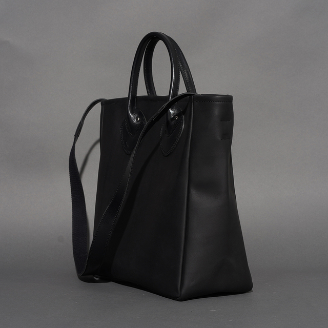 MOTO / モト「OILDE COW 2WAY BAG SMALL/ BLACK」オイルドカウレザー