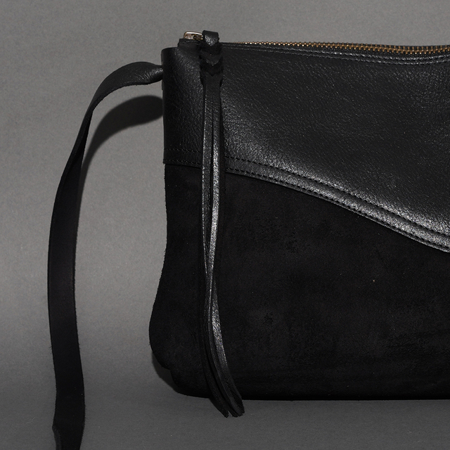 MOTOR / モーター「KUDU LEATHER SACOCHE BAG / BLACK」クードゥー