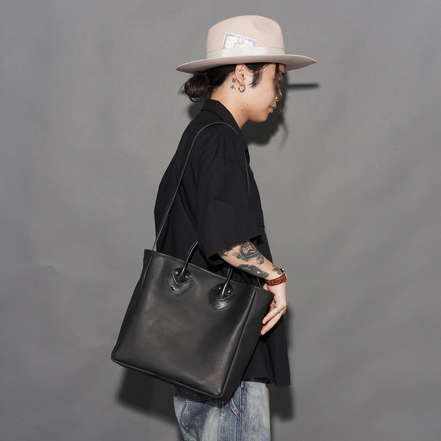 モト MOTO　オイルドレザー トートバッグ スモール2WAYバッグ MOTO / モト「OILDE COW 2WAY BAG SMALL/ BLACK」オイルドカウレザー