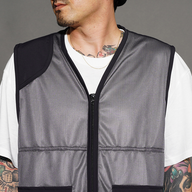 AWV-260101 /「MESH HUNTING VEST / BLACK」メッシュハンティングベスト