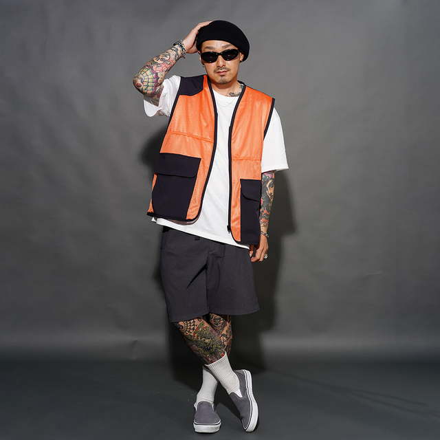AWV-260101 /「MESH HUNTING VEST / ORANGE」メッシュハンティングベスト