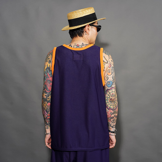 AWCO-260101 /「MESH TANK TOP / D.NAVY」メッシュタンクトップ