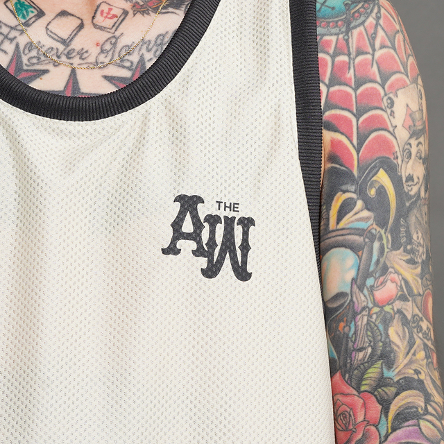 AWCO-260101 /「MESH TANK TOP / CREAM」メッシュタンクトップ