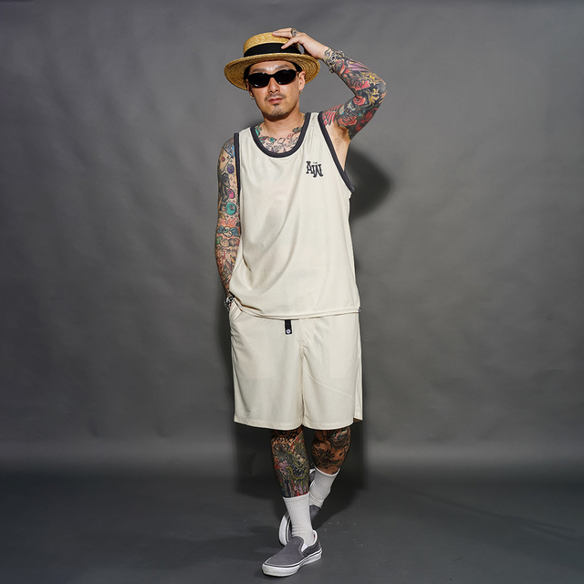 AWCO-260101 /「MESH TANK TOP / CREAM」メッシュタンクトップ