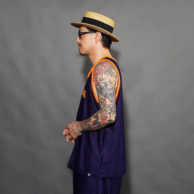 AWCO-260101 /「MESH TANK TOP / D.NAVY」メッシュタンクトップ