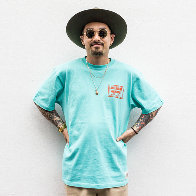 MAD MOUSE COMIC × AMERICAN WANNABE 「MEMBERS S/S TEE / TURQUOISE 
