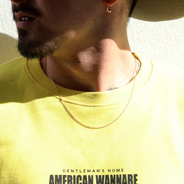 AMERICAN WANNABE/アメリカンワナビー「SHOP LOGO CREW SWEAT