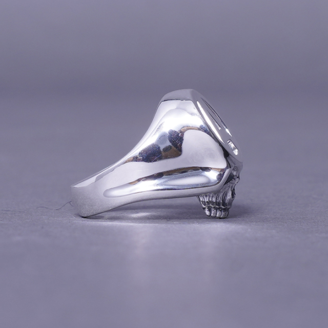 受注】BLACKBOOTS×AMERICAN WANNABE「MEMORIES ANARCHY SKULL RING