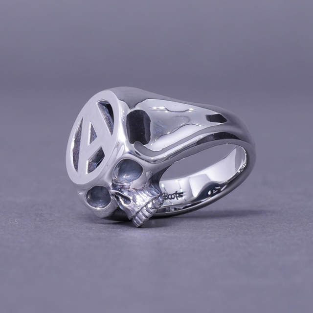 UnderCover ボーンスカルアナーキーリング　Archive ring 受注】BLACKBOOTS×AMERICAN WANNABE「MEMORIES ANARCHY SKULL RING