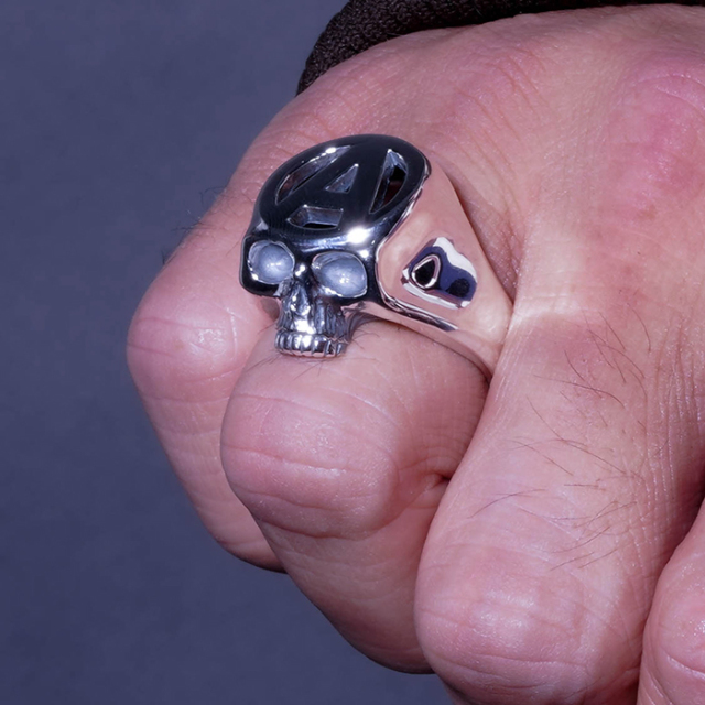 UnderCover ボーンスカルアナーキーリング　Archive ring 激レア UNDERCOVER × funny farm スカルリング - メルカリ