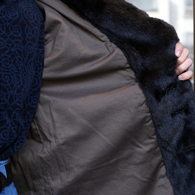 BLACK SIGN/ブラックサイン 「1930s Black Fur Jacket」 ブラック 
