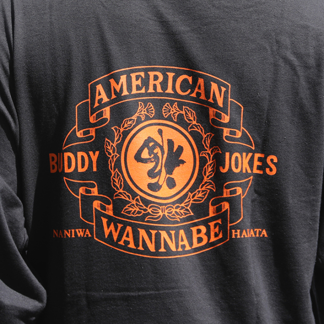 限定】BUDDY JOKES×AMERICAN WANNABE「BW TRADE MARK LOGO L/S TEE 