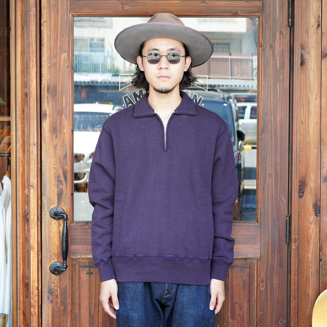 TR24AW-206 /「Zip Up Sweatshirt / Dusky Purple」ジップアップスウェット