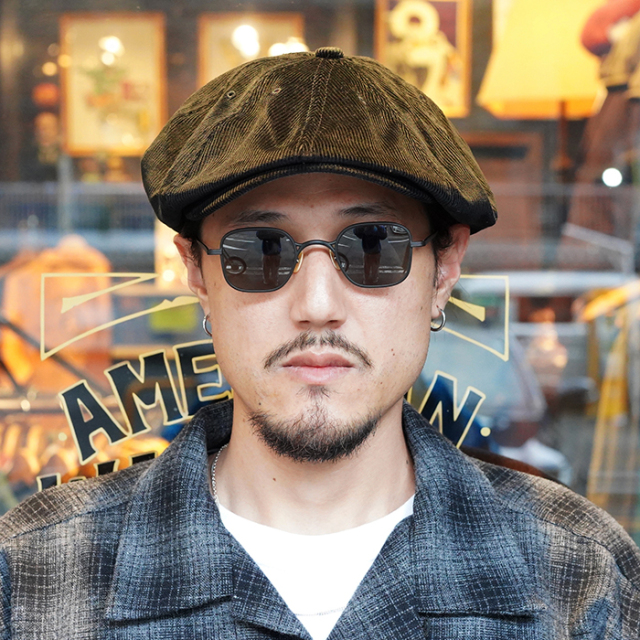 D-00976 /「BRITISH CORDUROY PK HUNTING / BLACK」キャスケット D-00976 /「BRITISH CORDUROY PK HUNTING / BLACK」キャスケット