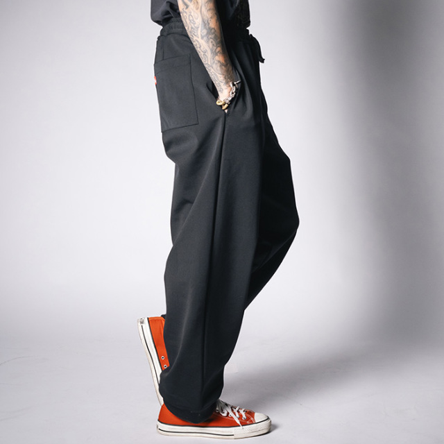 NTP-240202 /「Eazy Rib Pants / BLACK」イージーリブパンツ