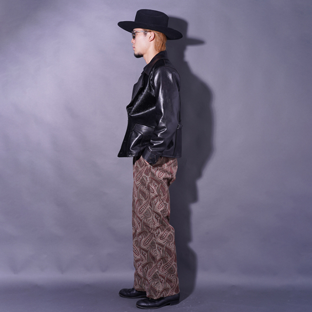 BSFP-25509 /「Slant Cord Paisley Harbor Trousers / Sand Beige x