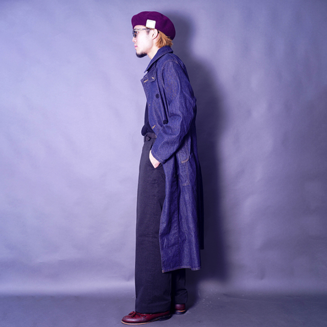 BSFP-25507 /「Mock Twist Yarn Officer Trousers / Black Fog」撚り杢
