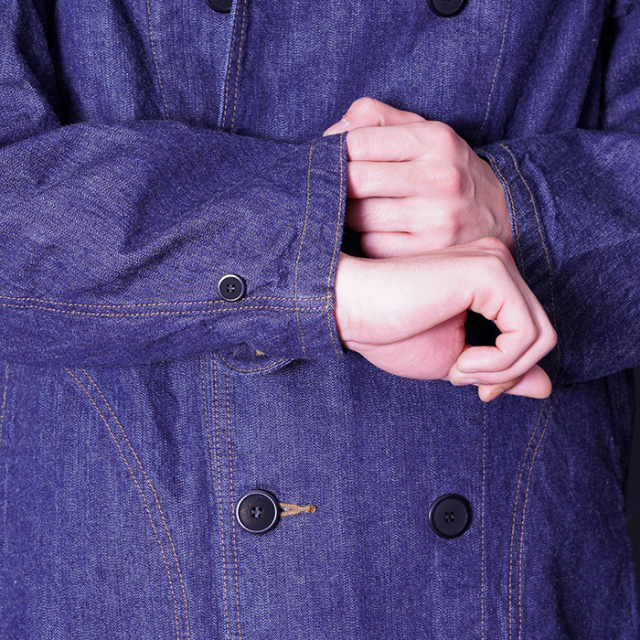 BSFJ-25404 /「1930s Hitman Coat / Dark Indigo」ロングコート
