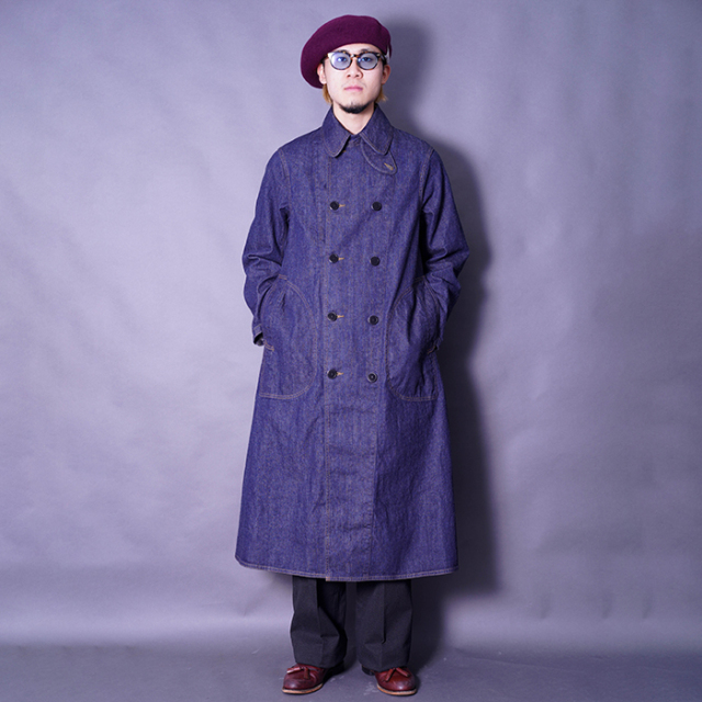 BSFJ-25404 /「1930s Hitman Coat / Dark Indigo」ロングコート
