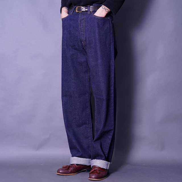 BLACK SIGN/ブラックサイン「1920s 9oz Death Valley Waist-Overalls / Dark Indigo」9ozデニムウエストオーバーオール