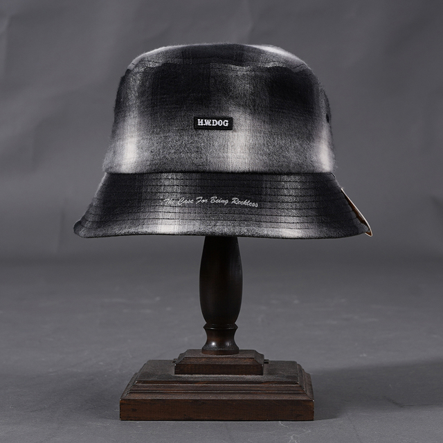THE H.W.DOG&CO/ザエイチダブリュードッグアンドコー「OMBRE TRUCKER HAT  / BLACK」バケットハット