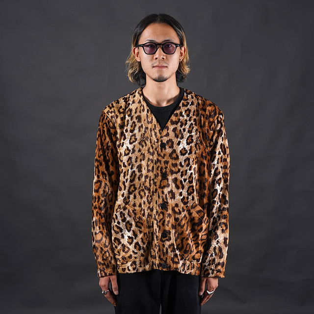 BLACK SIGN/ブラックサイン「Novelist Poiret Cardigan / Leopard」カーディガン