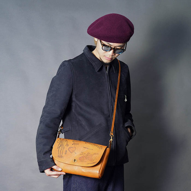 vasco × GLADHAND「LEATHER 3WAY CLUTCH BAG / BROWN」3WAYレザー