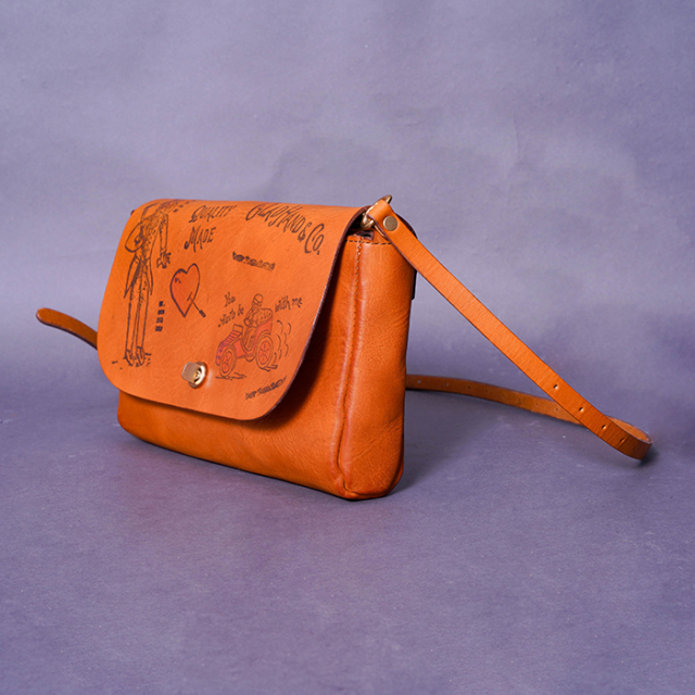 vasco × GLADHAND「LEATHER 3WAY CLUTCH BAG / BROWN」3WAYレザー