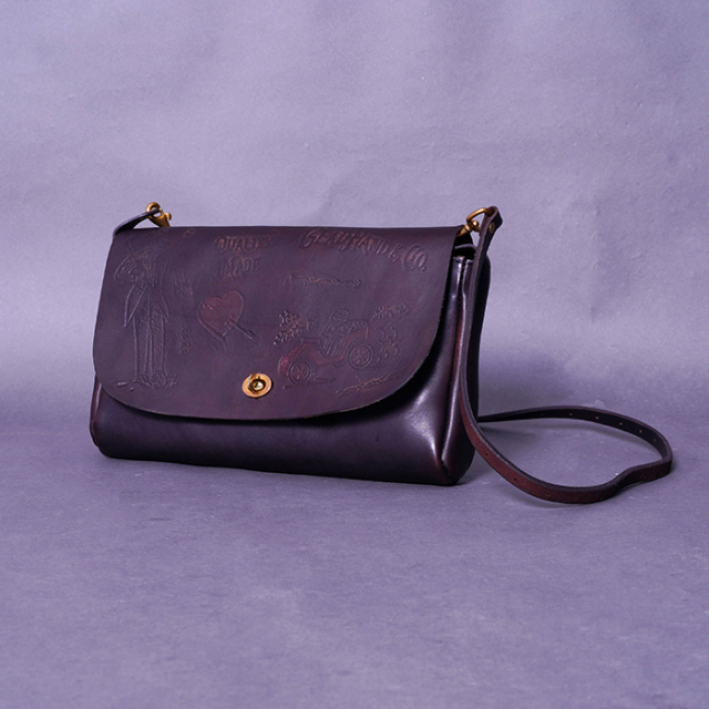 vasco × GLADHAND「LEATHER 3WAY CLUTCH BAG / BLACK」3WAYレザークラッチバッグ