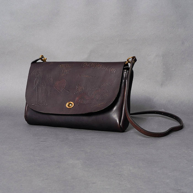 vasco × GLADHAND「LEATHER 3WAY CLUTCH BAG / BLACK」3WAYレザークラッチバッグ