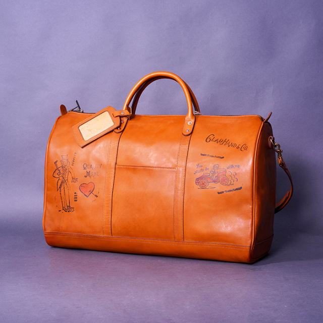 vasco × GLADHAND「LEATHER TRAVEL BOSTON BAG / BROWN」レザーボストンバッグ