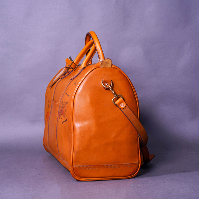 vasco × GLADHAND「LEATHER TRAVEL BOSTON BAG / BROWN」レザー