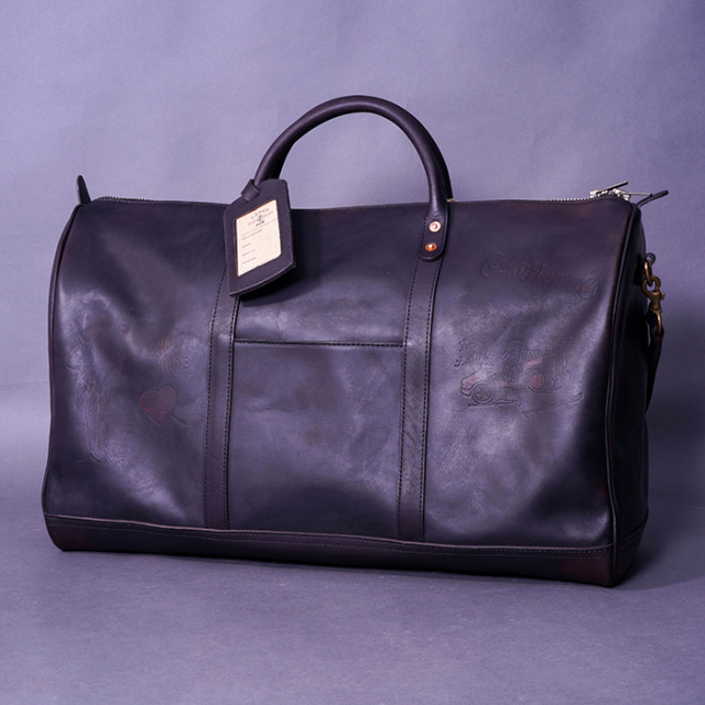 vasco × GLADHAND「LEATHER TRAVEL BOSTON BAG / BLACK」レザーボストンバッグ