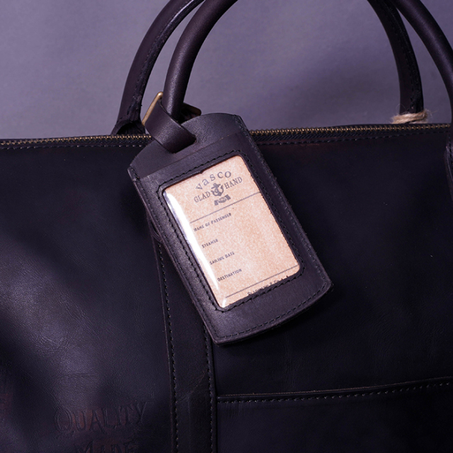vasco × GLADHAND「LEATHER TRAVEL BOSTON BAG / BLACK」レザー