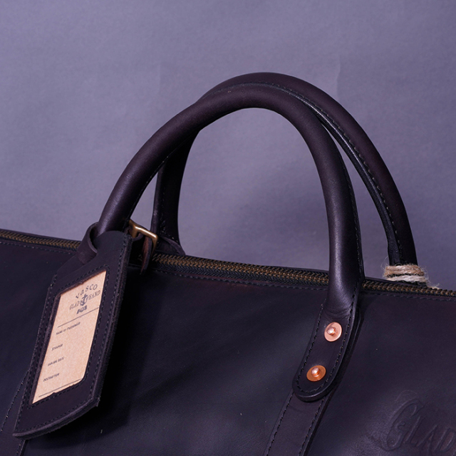 vasco × GLADHAND「LEATHER TRAVEL BOSTON BAG / BLACK」レザー