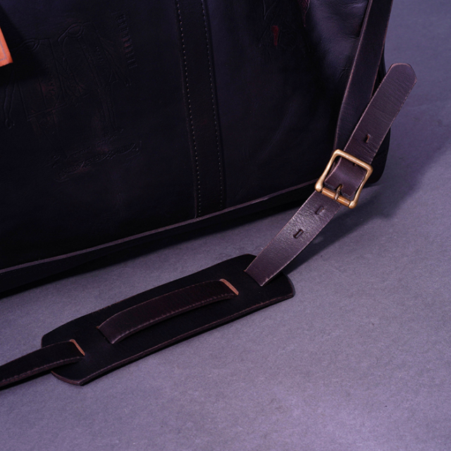 vasco × GLADHAND「LEATHER TRAVEL BOSTON BAG / BLACK」レザー