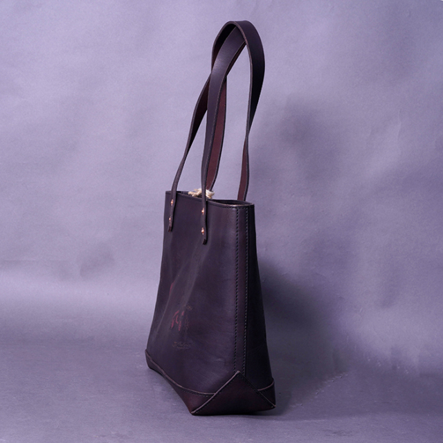 vasco × GLADHAND「LEATHER TRAVEL TOTE BAG / BLACK」レザートートバッグ