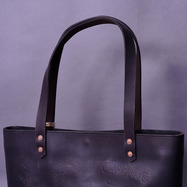 vasco × GLADHAND「LEATHER TRAVEL TOTE BAG / BLACK」レザートートバッグ