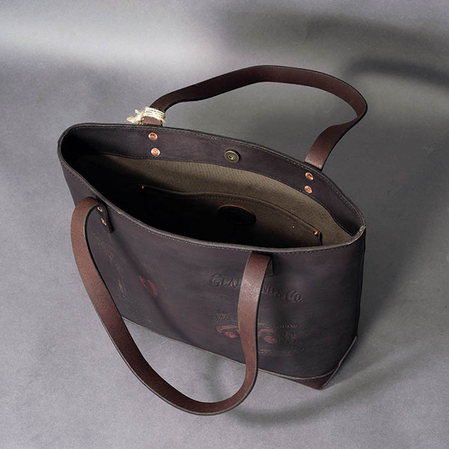 vasco × GLADHAND「LEATHER TRAVEL TOTE BAG / BLACK」レザートートバッグ