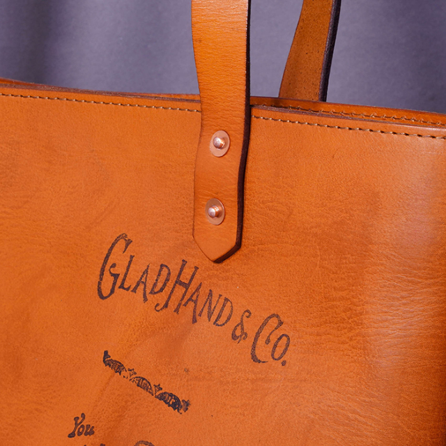 vasco × GLADHAND「LEATHER TRAVEL TOTE BAG / BROWN」レザートートバッグ