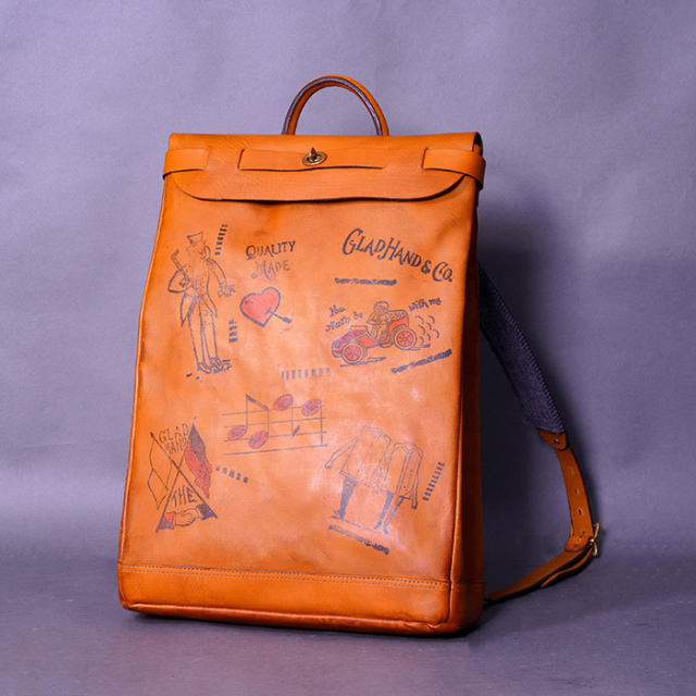 vasco × GLADHAND「LEATHER VOYAGE 2WAY RUCKSACK / BROWN」2WAYレザーリュックサック