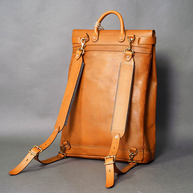 vasco × GLADHAND「LEATHER VOYAGE 2WAY RUCKSACK / BROWN」2WAYレザー