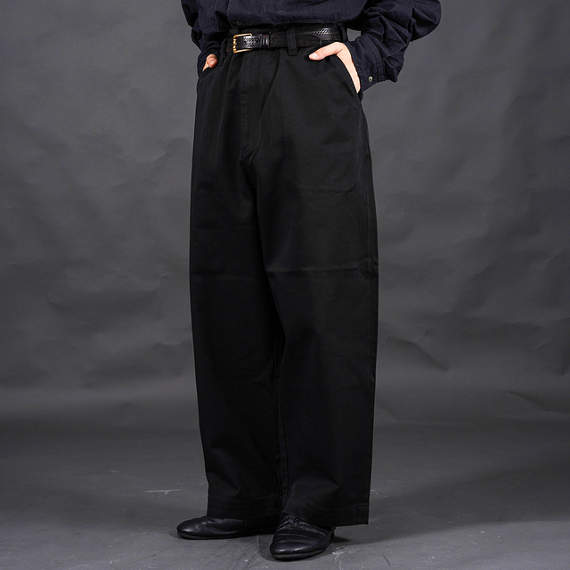 PORTER CLASSIC / ポータークラシック「GENE KELLY CHINOS / BLACK」チノジーンケリーパンツ