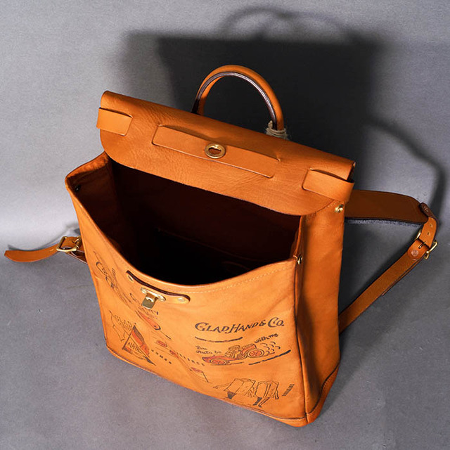 vasco × GLADHAND「LEATHER VOYAGE 2WAY RUCKSACK / BROWN」2WAYレザー