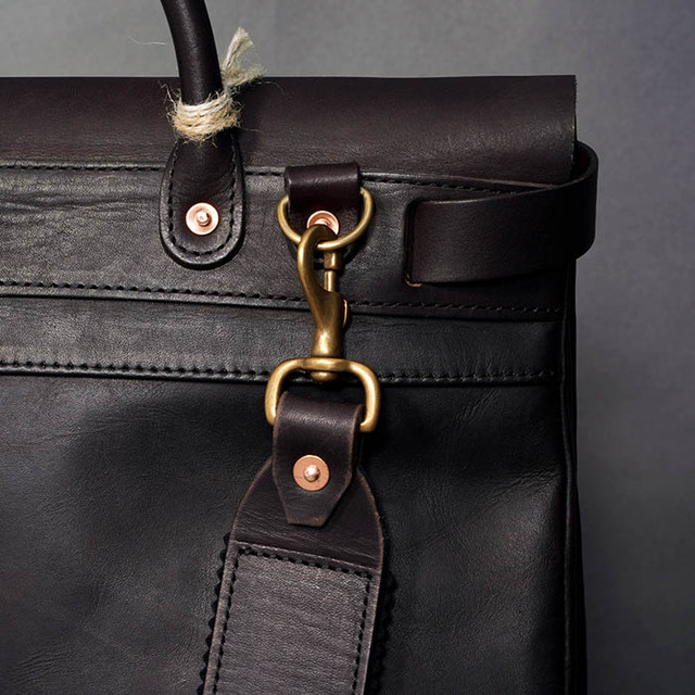 vasco × GLADHAND「LEATHER VOYAGE 2WAY RUCKSACK / BLACK」2WAYレザー