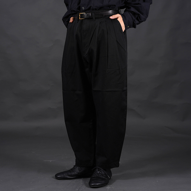 PORTER CLASSIC / ポータークラシック「SATCHMO CHINOS / BLACK」チノサッチモパンツ
