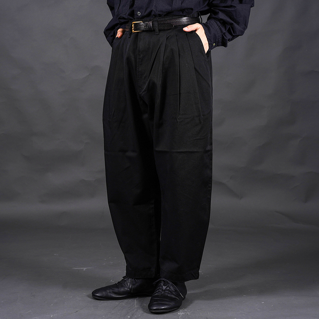 PORTER CLASSIC / ポータークラシック「SATCHMO CHINOS / BLACK」チノサッチモパンツ