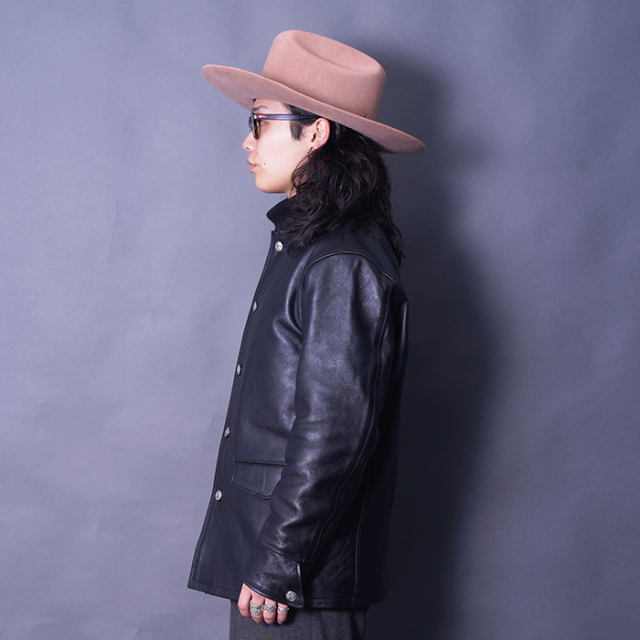 MOTOR / モーター「ITALIAN HORSE LEATHER CAR COAT / BLACK