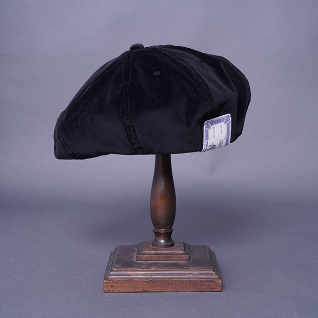 THE H.W.DOG&CO/ザエイチダブリュードッグアンドコー「8PANEL BERET  / BLACK」8パネルベレー帽