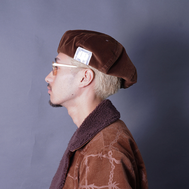 D-01081 /「8PANEL BERET / BROWN」8パネルベレー帽